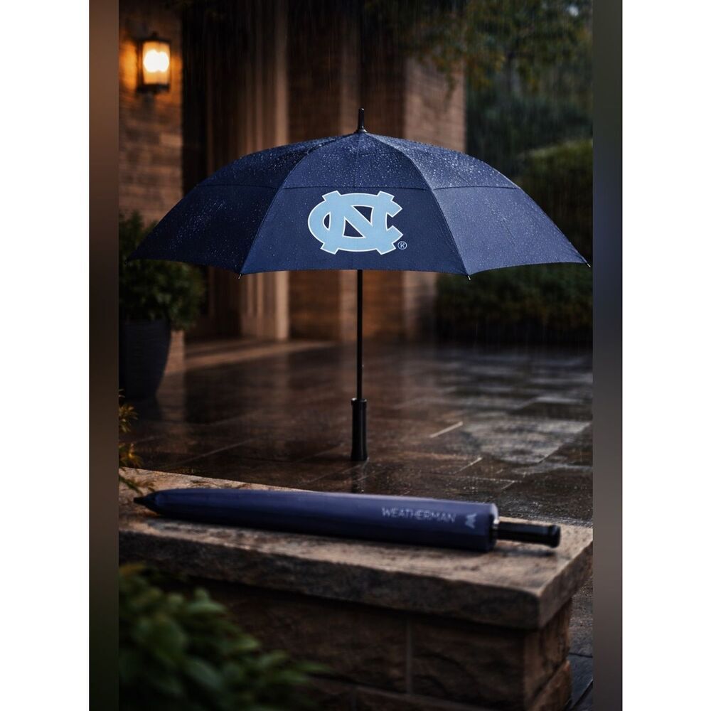 NIBWT Weatherman Large Golf Umbrella 68” Durable Frame -University of N Carolina